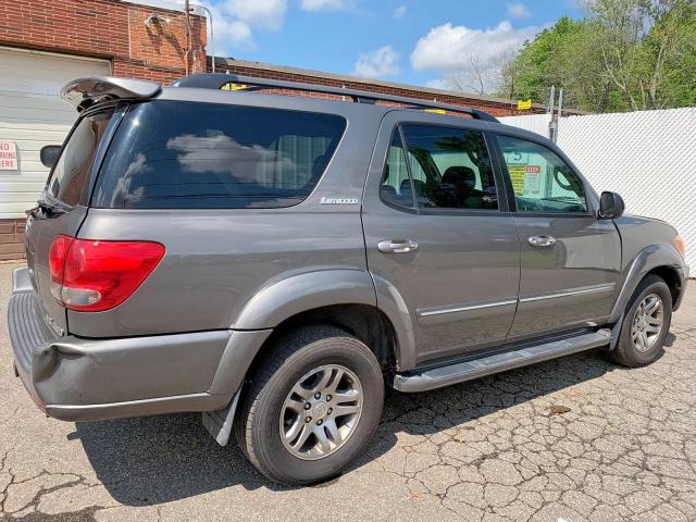 5TDBT48A17S292172 - 2007 TOYOTA SEQUOIA LI GRAY photo 4