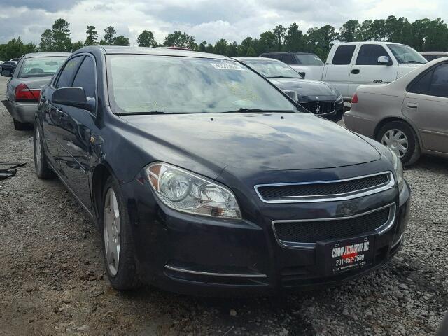 1G1ZJ57778F193642 - 2008 CHEVROLET MALIBU 2LT BLACK photo 1