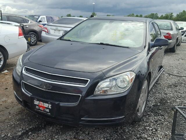 1G1ZJ57778F193642 - 2008 CHEVROLET MALIBU 2LT BLACK photo 2