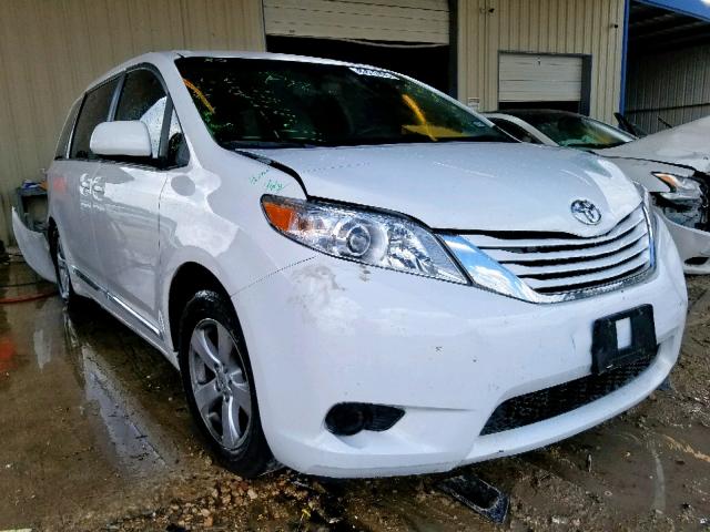 5TDKK3DCXFS546562 - 2015 TOYOTA SIENNA LE WHITE photo 1