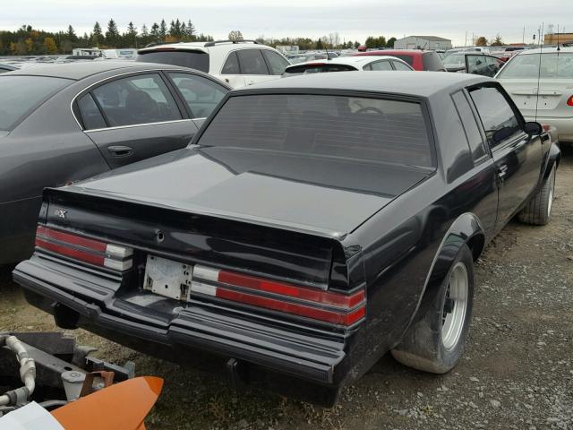 1G4GJ1174HP446017 - 1987 BUICK REGAL შავი ფოტო 4