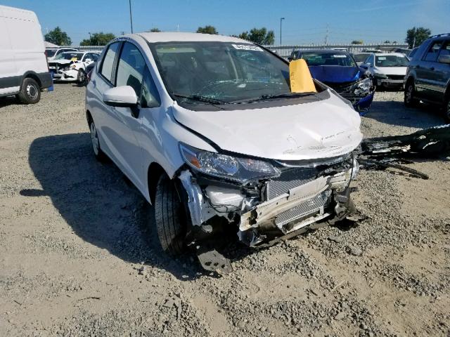 3HGGK5H42KM731107 - 2019 HONDA FIT LX WHITE photo 1