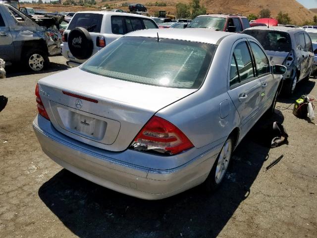 WDBRF61J22F232033 - 2002 MERCEDES-BENZ C 240 SILVER photo 4