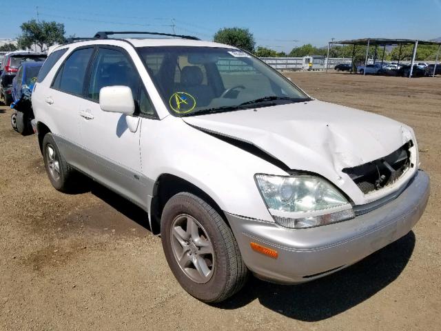 JTJGF10U920123706 - 2002 LEXUS RX 300 WHITE photo 1