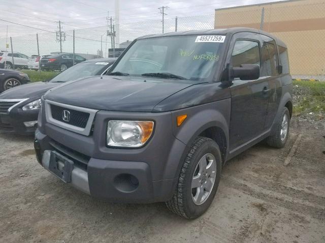 5J6YH17543L801403 - 2003 HONDA ELEMENT EX GRAY photo 2