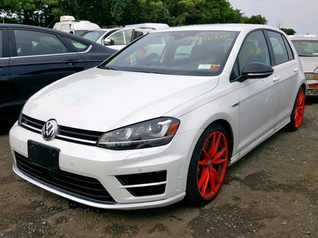 WVWVF7AU2HW096639 - 2017 VOLKSWAGEN GOLF R WHITE photo 2