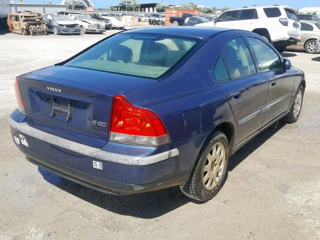 YV1RS61R312038999 - 2001 VOLVO S60 BLUE photo 4