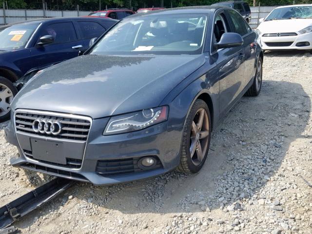 WAUMF78K29N017989 - 2009 AUDI A4 PRESTIG GRAY photo 2