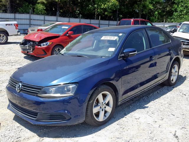 3VW3L7AJ8BM032020 - 2011 VOLKSWAGEN JETTA TDI BLUE photo 2