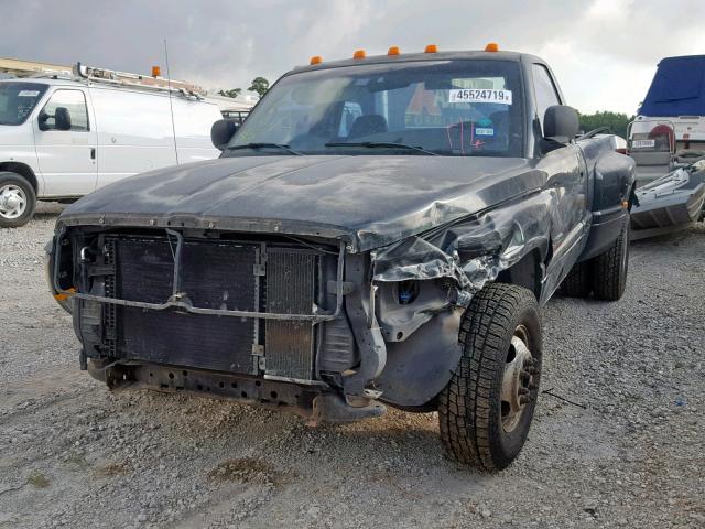 3B7MC3662WM277891 - 1998 DODGE RAM 3500 BLACK photo 2