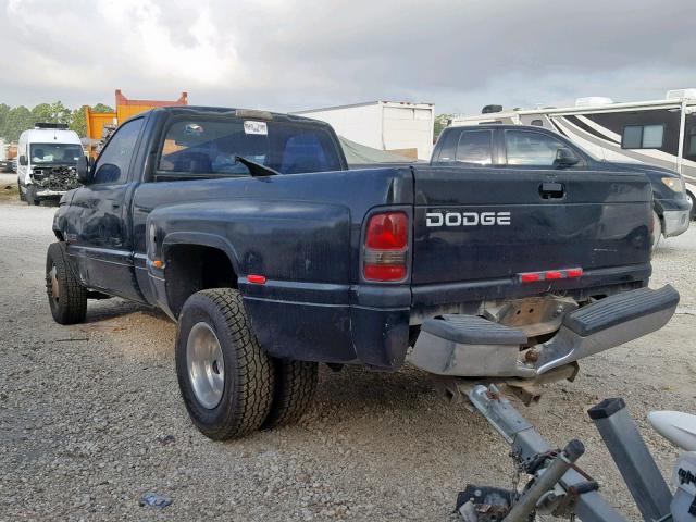 3B7MC3662WM277891 - 1998 DODGE RAM 3500 BLACK photo 3