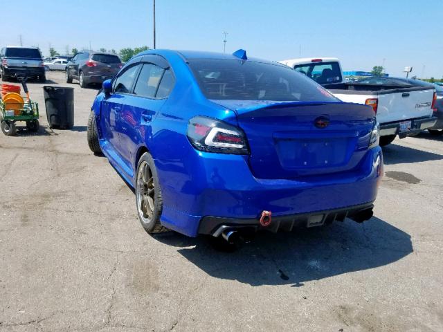 JF1VA1J69G9826238 - 2016 SUBARU WRX LIMITE BLUE photo 3