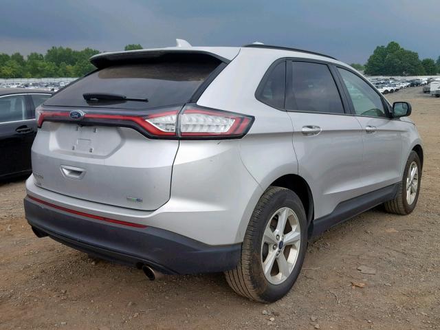 2FMPK4G96GBB76088 - 2016 FORD EDGE SE SILVER photo 4