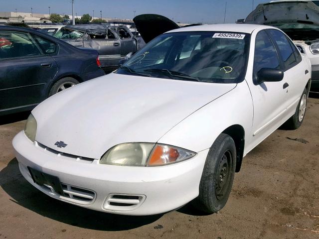 1G1JC524X17406975 - 2001 CHEVROLET CAVALIER B WHITE photo 2