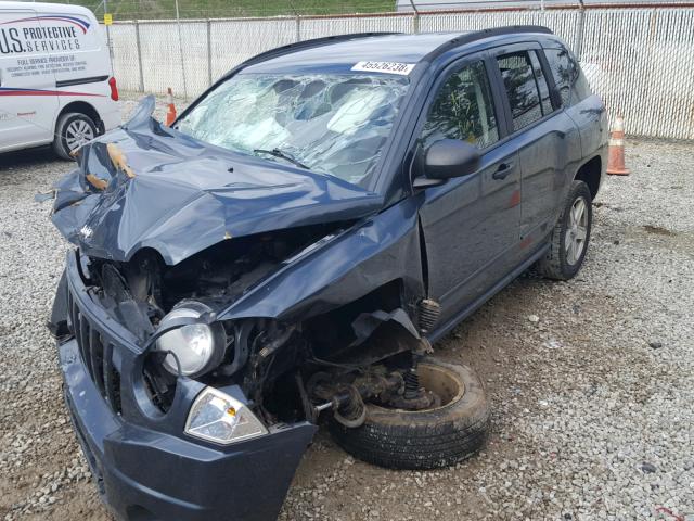 1J8FT47W48D691727 - 2008 JEEP COMPASS SP Niebieski zdjęcie 2