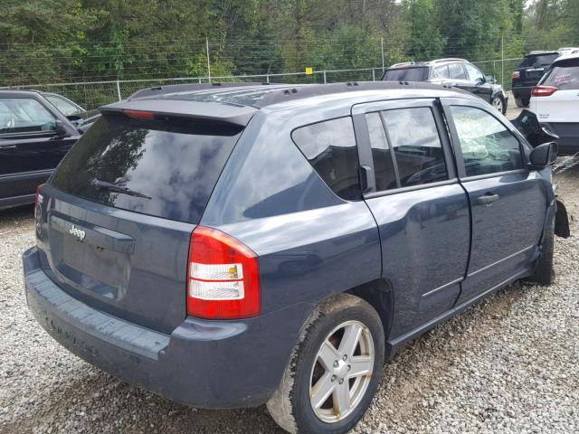 1J8FT47W48D691727 - 2008 JEEP COMPASS SP Niebieski zdjęcie 4