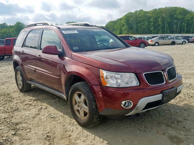 2CKDL43F986348326 - 2008 PONTIAC TORRENT MAROON photo 1