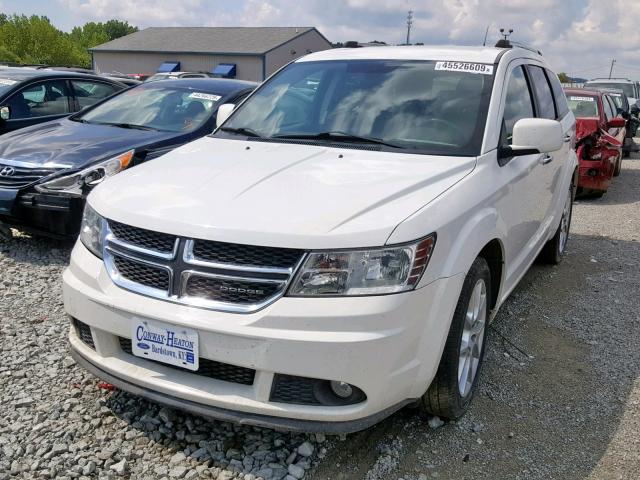 3D4PH3FG2BT500196 - 2011 DODGE JOURNEY CR WHITE photo 2