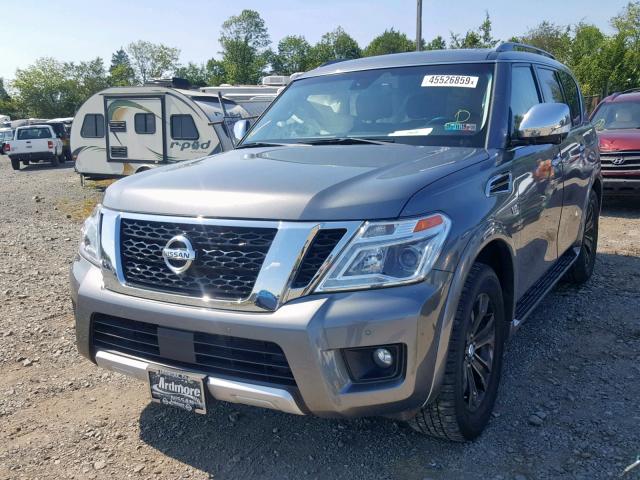 JN8AY2NE7H9700865 - 2017 NISSAN ARMADA PLA GRAY photo 2