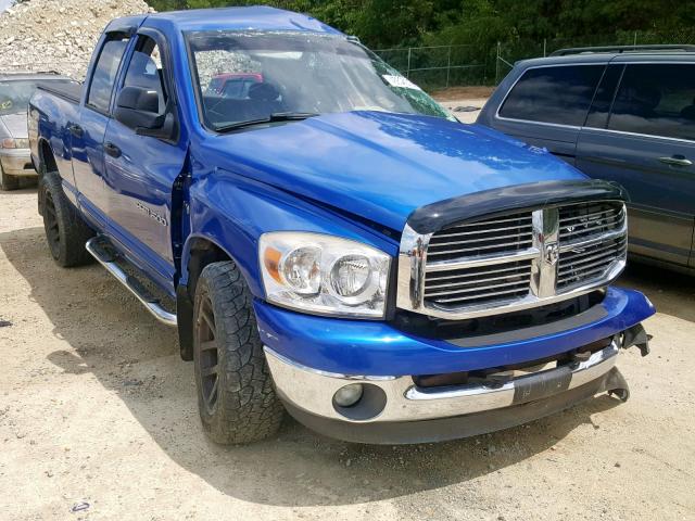 1D7HU182X7S170812 - 2007 DODGE RAM 1500 S BLUE photo 1