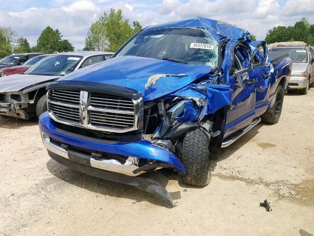 1D7HU182X7S170812 - 2007 DODGE RAM 1500 S BLUE photo 2