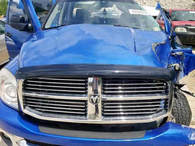 1D7HU182X7S170812 - 2007 DODGE RAM 1500 S BLUE photo 7