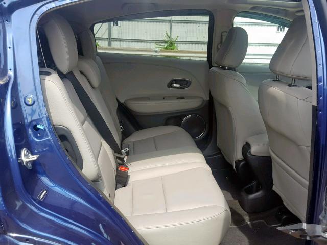 3CZRU6H79GM760218 - 2016 HONDA HR-V EXL BLUE photo 6