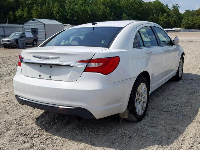 1C3CCBABXCN319000 - 2012 CHRYSLER 200 LX WHITE photo 4