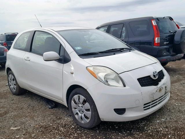 JTDJT923385159049 - 2008 TOYOTA YARIS WHITE photo 1