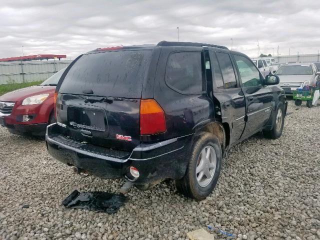 1GKDT13S542109726 - 2004 GMC ENVOY BLACK photo 4