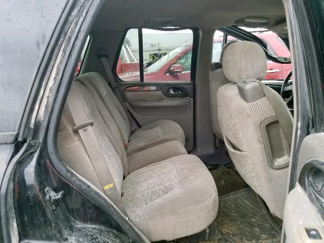 1GKDT13S542109726 - 2004 GMC ENVOY BLACK photo 6