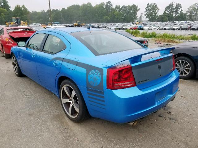 2B3LA73W68H171699 - 2008 DODGE CHARGER SR BLUE photo 3