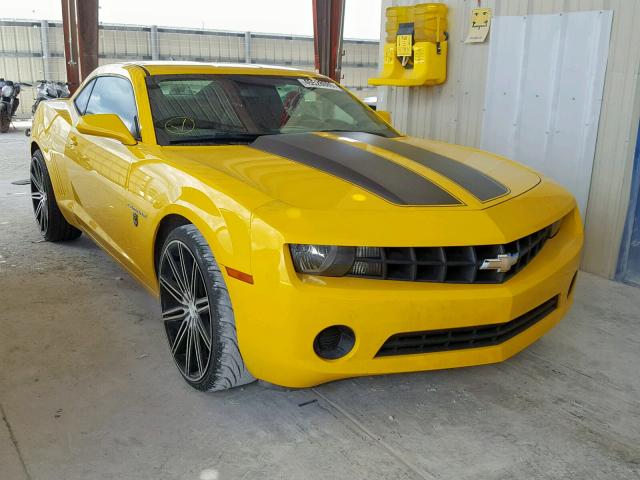 2G1FA1E38D9183913 - 2013 CHEVROLET CAMARO LS YELLOW photo 1