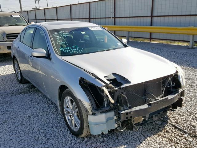 JN1CV6AP6BM505908 - 2011 INFINITI G37 BASE SILVER photo 1