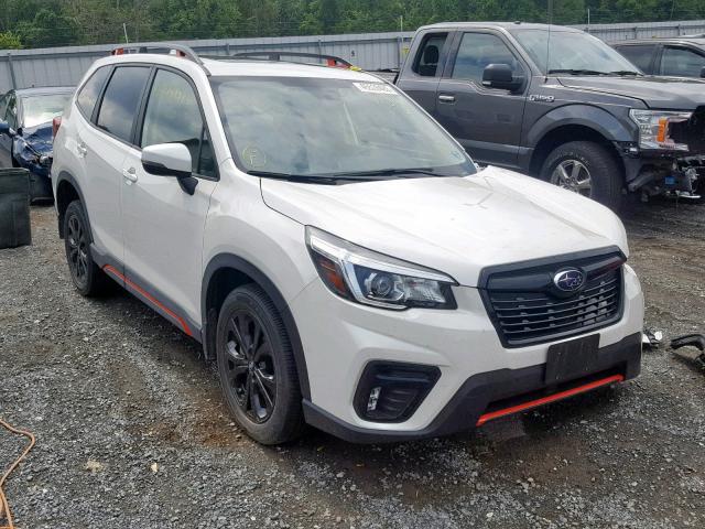 JF2SKAKC4KH402559 - 2019 SUBARU FORESTER S WHITE photo 1