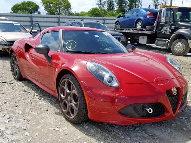 ZARBAAA4XFM162447 - 2015 ALFA ROMEO 4C RED photo 1