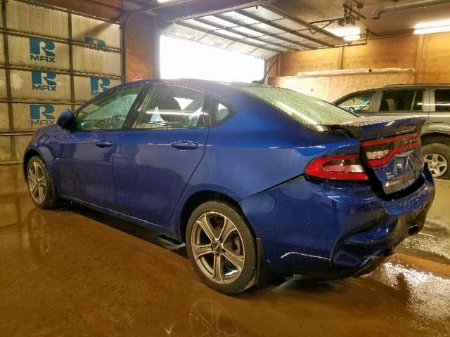 1C3CDFBH3DD330290 - 2013 DODGE DART SXT BLUE photo 3