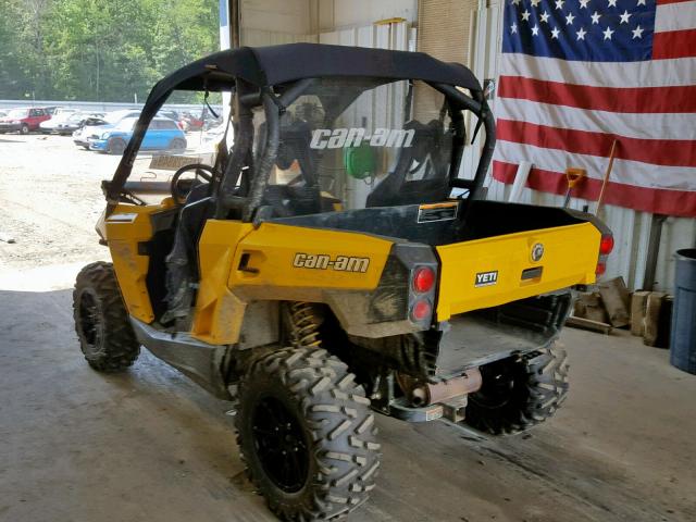 3JBKGCP19EJ000205 - 2014 CAN-AM COMMANDER YELLOW photo 3