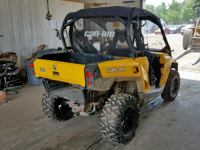 3JBKGCP19EJ000205 - 2014 CAN-AM COMMANDER YELLOW photo 4