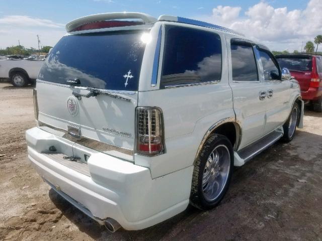 1GYEC63T45R194664 - 2005 CADILLAC ESCALADE L WHITE photo 4