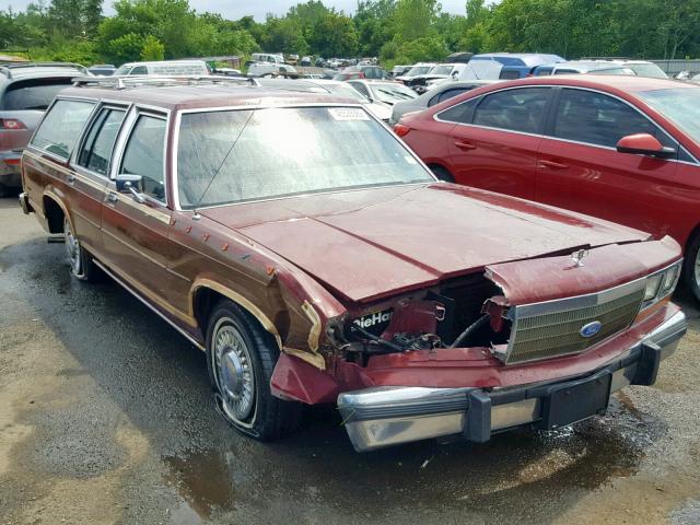 2FABP78F7JX126239 - 1988 FORD CROWN VICT BURGUNDY photo 1