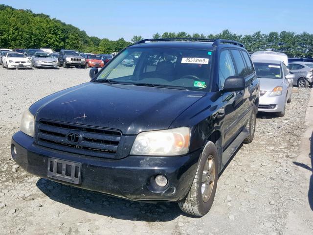 JTEEP21A940002772 - 2004 TOYOTA HIGHLANDER BLACK photo 2