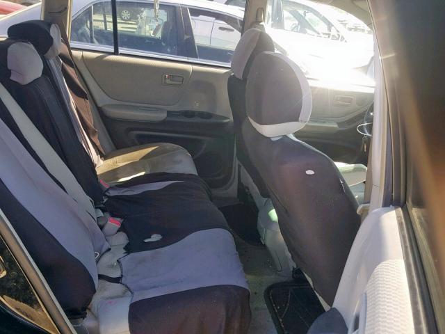 JTEEP21A940002772 - 2004 TOYOTA HIGHLANDER BLACK photo 6