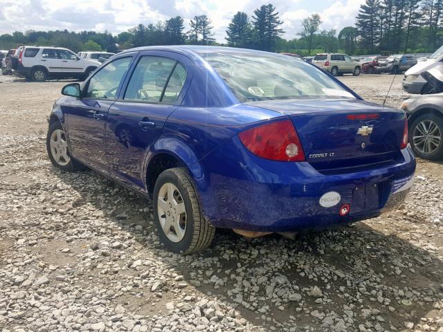 1G1AL58F777211174 - 2007 CHEVROLET COBALT LT BLUE photo 3