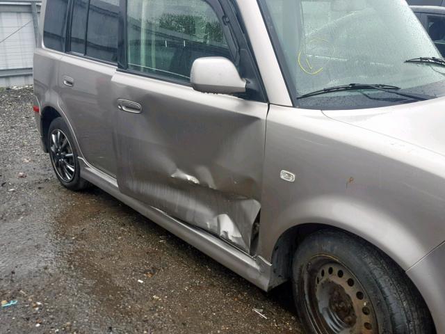 JTLKT324850173262 - 2005 TOYOTA SCION XB ნაცრისფერი ფოტო 9