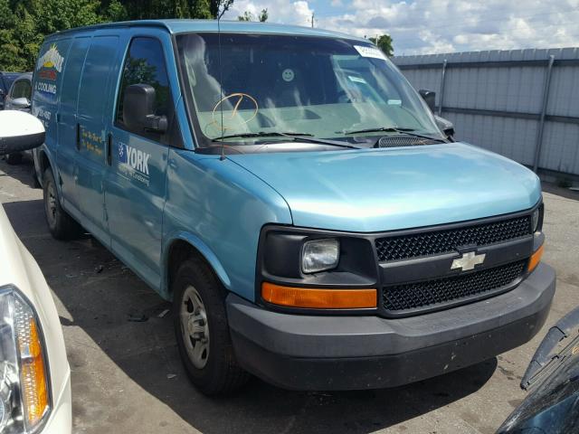 1GCFG15T541102120 - 2004 CHEVROLET EXPRESS G1 TEAL photo 1