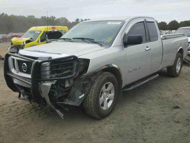 1N6BA06E78N350326 - 2008 NISSAN TITAN XE SILVER photo 2