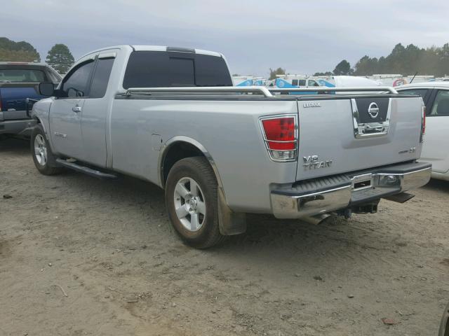 1N6BA06E78N350326 - 2008 NISSAN TITAN XE SILVER photo 3