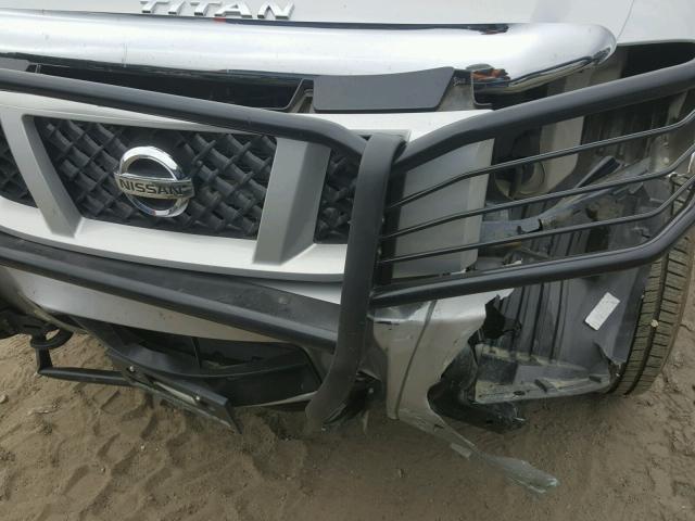 1N6BA06E78N350326 - 2008 NISSAN TITAN XE SILVER photo 9