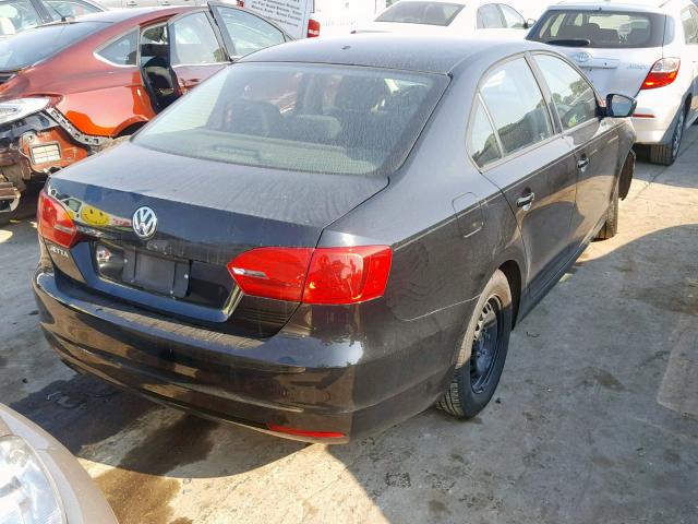 3VW1K7AJ2CM337623 - 2012 VOLKSWAGEN JETTA BASE 黑色 照片 4